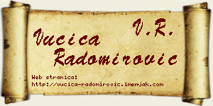 Vučica Radomirović vizit kartica